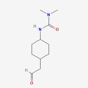 molecular formula C11H20N2O2 B12954993 1,1-Dimethyl-3-(4-(2-oxoethyl)cyclohexyl)urea 