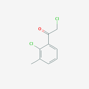 molecular formula C9H8Cl2O B12954997 2-Chloro-1-(2-chloro-3-methylphenyl)ethan-1-one 