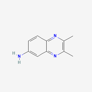 molecular formula C10H11N3 B1295510 2,3-Dimethyl-6-quinoxalinamine CAS No. 7576-88-7