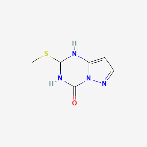 2-(Methylthio)-2,3-dihydropyrazolo[1,5-a][1,3,5]triazin-4(1H)-one