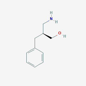 molecular formula C10H15NO B12955132 (S)-3-amino-2-benzylpropan-1-ol 