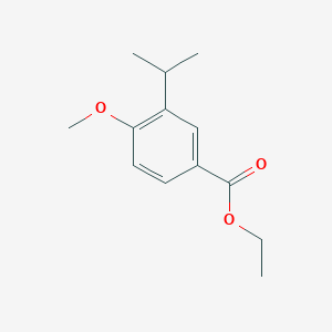 molecular formula C13H18O3 B12955190 Ethyl 3-isopropyl-4-methoxybenzoate 