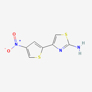molecular formula C7H5N3O2S2 B1295521 4-(4-硝基噻吩-2-基)噻唑-2-胺 CAS No. 58139-51-8