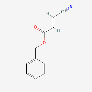 molecular formula C11H9NO2 B12955225 Benzyl 3-cyanoacrylate 