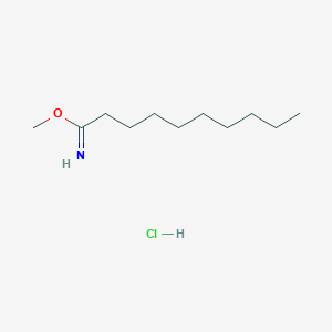 molecular formula C11H24ClNO B12955227 Methyl decanimidate hydrochloride 