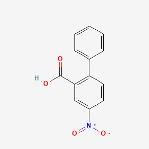 molecular formula C13H9NO4 B1295523 4-Nitrobiphenyl-2-carboxylic acid CAS No. 62199-60-4