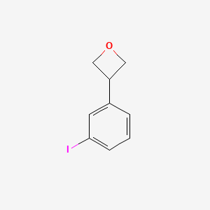 molecular formula C9H9IO B12955255 3-(3-Iodophenyl)oxetane 