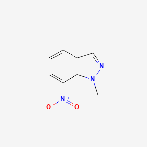 molecular formula C8H7N3O2 B1295526 1-Methyl-7-nitro-1H-indazole CAS No. 58706-36-8