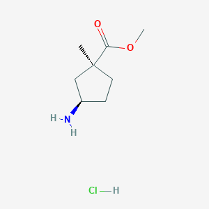 Methyl (1S,3R)-3-amino-1-methylcyclopentane-1-carboxylate hydrochloride