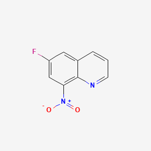 molecular formula C9H5FN2O2 B1295531 6-氟-8-硝基喹啉 CAS No. 343-26-0
