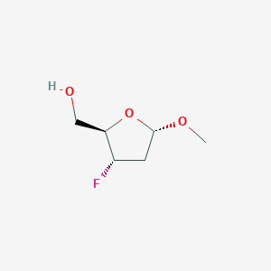 ((2R,3S,5S)-3-Fluoro-5-methoxytetrahydrofuran-2-yl)methanol