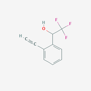 molecular formula C10H7F3O B12955375 1-(2-Ethynylphenyl)-2,2,2-trifluoroethanol 