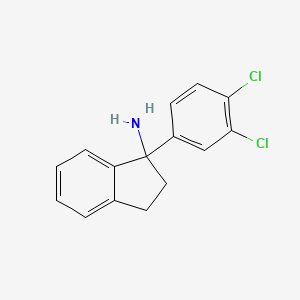 1-(3,4-Dichlorophenyl)-2,3-dihydro-1H-inden-1-amine