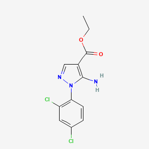molecular formula C12H11Cl2N3O2 B1295539 Ethyl 5-amino-1-(2,4-dichlorophenyl)-1H-pyrazole-4-carboxylate CAS No. 83279-66-7