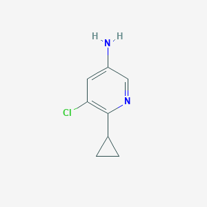 5-Chloro-6-cyclopropylpyridin-3-amine