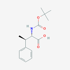molecular formula C15H21NO4 B129554 (2S,3R)-2-[(2-methylpropan-2-yl)oxycarbonylamino]-3-phenylbutanoic acid CAS No. 145432-51-5