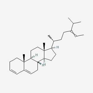 molecular formula C29H46 B1295542 (8S,9S,10R,13R,14S,17R)-10,13-dimethyl-17-[(2R)-5-propan-2-ylhept-5-en-2-yl]-2,7,8,9,11,12,14,15,16,17-decahydro-1H-cyclopenta[a]phenanthrene 