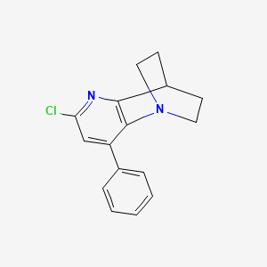 molecular formula C16H15ClN2 B12955441 6-Chloro-8-phenyl-3,4-dihydro-2H-1,4-ethano-1,5-naphthyridine 