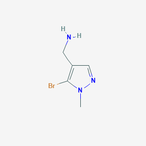 molecular formula C5H8BrN3 B12955449 (5-Bromo-1-methyl-1H-pyrazol-4-yl)methanamine 