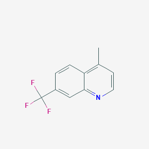 molecular formula C11H8F3N B12955456 4-Methyl-7-(trifluoromethyl)quinoline 