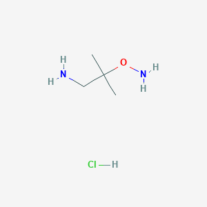 molecular formula C4H13ClN2O B12955465 2-(Aminooxy)-2-methylpropan-1-amine hydrochloride 