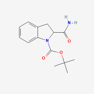 tert-Butyl 2-carbamoylindoline-1-carboxylate