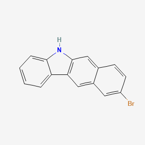 molecular formula C16H10BrN B12955516 9-Bromo-5H-benzo[b]carbazole 