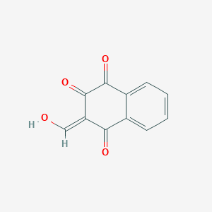 molecular formula C11H6O4 B12955555 3-Hydroxy-1,4-dioxo-1,4-dihydronaphthalene-2-carbaldehyde 