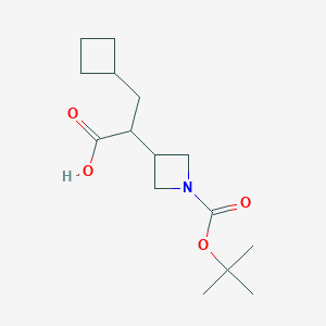 2-(1-(tert-Butoxycarbonyl)azetidin-3-yl)-3-cyclobutylpropanoic acid