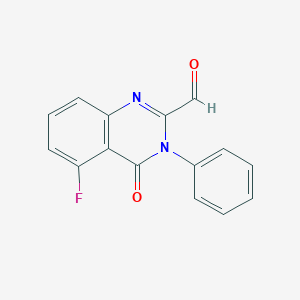 5-Fluoro-4-oxo-3-phenyl-3,4-dihydroquinazoline-2-carbaldehyde