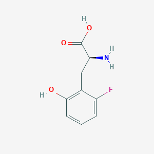 molecular formula C9H10FNO3 B12955582 (S)-2-amino-3-(2-fluoro-6-hydroxyphenyl)propanoic acid hydrochloride 