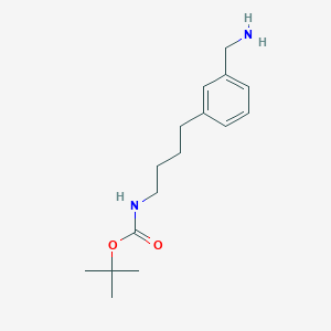 molecular formula C16H26N2O2 B12955607 tert-Butyl (4-(3-(aminomethyl)phenyl)butyl)carbamate 