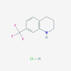 molecular formula C10H11ClF3N B12955640 7-Trifluoromethyl-1,2,3,4-tetrahydro-quinoline hydrochloride 