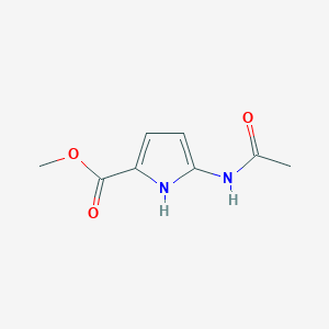 molecular formula C8H10N2O3 B12955652 Methyl 5-acetamido-1H-pyrrole-2-carboxylate CAS No. 869116-30-3