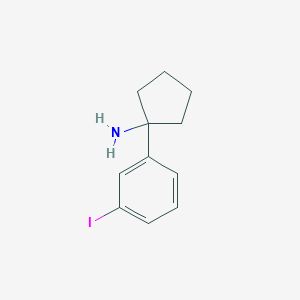 molecular formula C11H14IN B12955663 1-(3-Iodophenyl)cyclopentanamine 