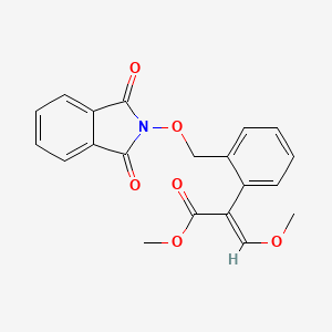 molecular formula C20H17NO6 B12955723 (E)-methyl 2-[phthalimidooxymethylphenyl]-3-methoxypropenoate 