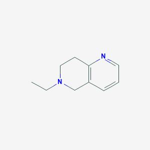 molecular formula C10H14N2 B12955738 6-Ethyl-5,6,7,8-tetrahydro-1,6-naphthyridine 