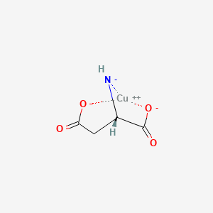 molecular formula C4H4CuNO4- B12955742 Copper, (L-aspartato)- 