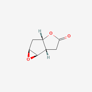 molecular formula C7H8O3 B12955748 (1S,2R,4S,6S)-3,7-dioxatricyclo[4.3.0.02,4]nonan-8-one 