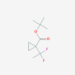 molecular formula C10H16F2O2 B12955765 tert-Butyl 1-(1,1-difluoroethyl)cyclopropane-1-carboxylate 