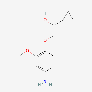 2-(4-Amino-2-methoxyphenoxy)-1-cyclopropylethan-1-ol