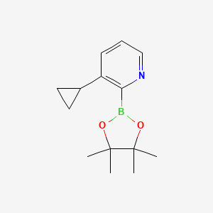 3-Cyclopropyl-2-(4,4,5,5-tetramethyl-1,3,2-dioxaborolan-2-yl)pyridine