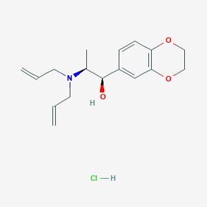 molecular formula C17H24ClNO3 B12955829 (1R,2S)-2-(Diallylamino)-1-(2,3-dihydrobenzo[b][1,4]dioxin-6-yl)propan-1-ol hydrochloride 