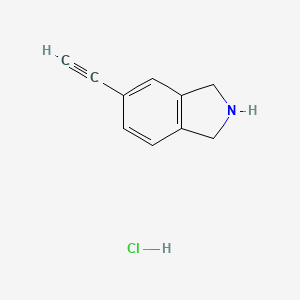 molecular formula C10H10ClN B12955835 5-Ethynylisoindoline hydrochloride 