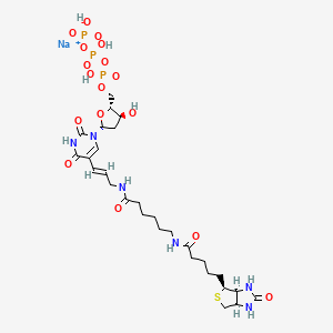 molecular formula C28H44N6NaO17P3S B12955856 BIo-11-dUTP xsodium salt 