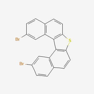 molecular formula C20H10Br2S B12955863 5,19-dibromo-12-thiapentacyclo[11.8.0.02,11.03,8.016,21]henicosa-1(13),2(11),3(8),4,6,9,14,16(21),17,19-decaene 