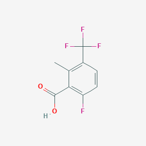 molecular formula C9H6F4O2 B12955865 6-Fluoro-2-methyl-3-(trifluoromethyl)benzoic acid 