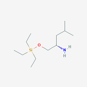 molecular formula C12H29NOSi B12955874 (S)-4-Methyl-1-((triethylsilyl)oxy)pentan-2-amine 