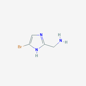 molecular formula C4H6BrN3 B12955882 (4-Bromo-1H-imidazol-2-YL)methanamine 