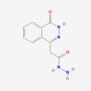 molecular formula C10H10N4O2 B1295589 2-(4-氧代-3,4-二氢 phthalazin-1-yl) acetohydrazide CAS No. 25947-18-6